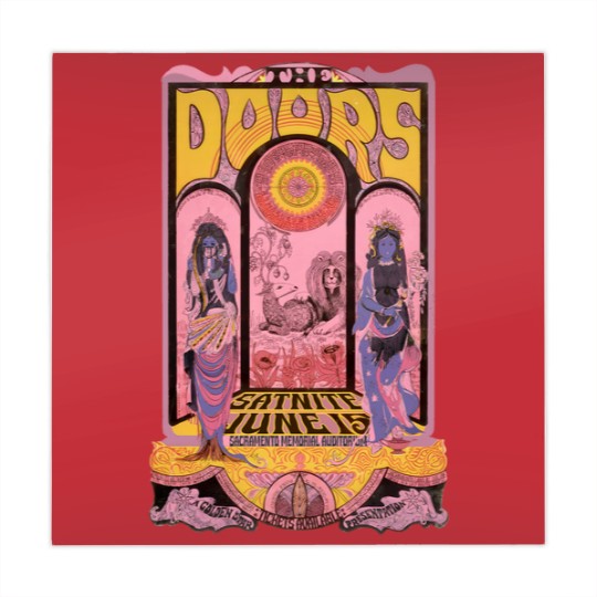 Discover Vintage The Doors 60's Concert Mahjong Mats, The Doors Mahjong Mats