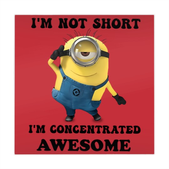 Discover Minions I'm Not Short I'm Concentrated Awesome The Rise of Gru Graphic Mahjong Mats