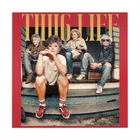 Discover Thug Life Stay Golden Mahjong Mats Womens Vintage Mahjong Mats 80s TV Mahjong Mats Retro Womens Funny Mahjong Mats Trendy  Womens Oversized Gift For Her