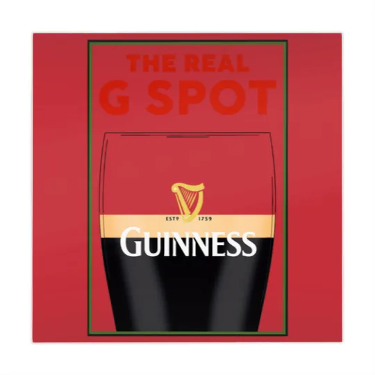 Discover Guinness Vintage Mahjong Mats, Split the G, Funny Mahjong Mats
