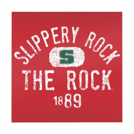 Discover slippery rock he rock vinage 1889 logo officially licensed shir Mahjong Mats