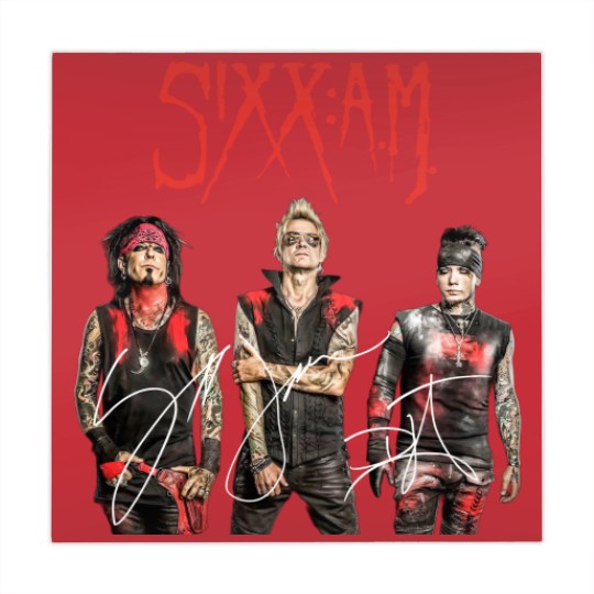 Discover Vintage Sixx AM Band Mahjong Mats, Sixx AM Mahjong Mats, Sixx AM Signed Men Mahjong Mats,