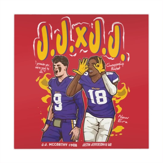 Discover Heavyweight Justin Jefferson x J.J. McCarthy "Championship Mindset" Crewneck Mahjong Mats