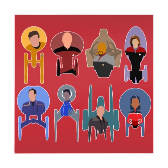 Discover Trek ships & captains 2020 Mahjong Mats