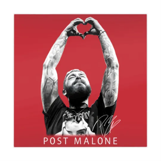 Discover Post Malone Hand Hearts Mahjong Mats