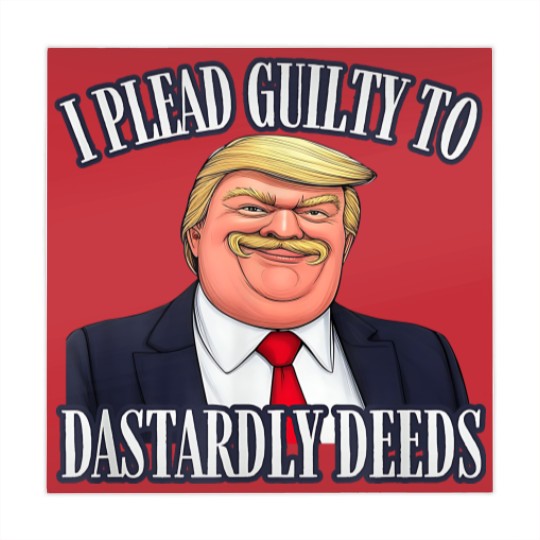 Discover Dastardly Deeds Funny Trump Cartoon Style Graphic Mahjong Mats