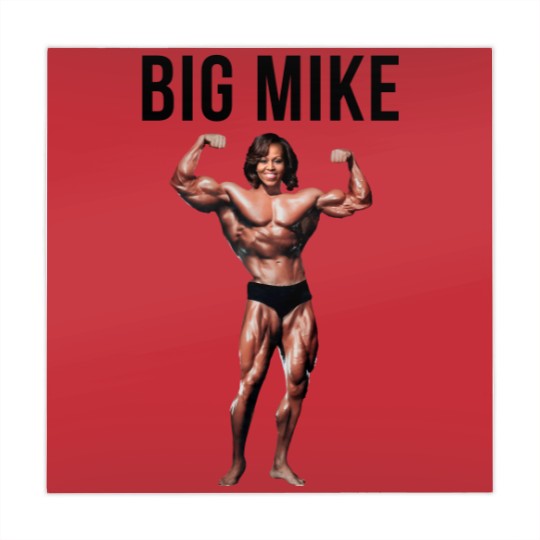 Discover Big Mike Michelle Obama Funny Mahjong Mats Unisex Heavy Cotton Mahjong Mats