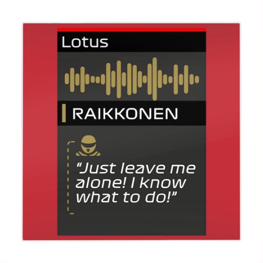 Discover Raikkonen Leave me alone I know what to do radio Mahjong Mats