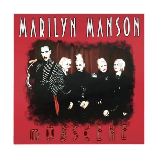 Discover Marilyn Manson mOBSCENE Mahjong Mats, Vintage Alt Goth Rock Music