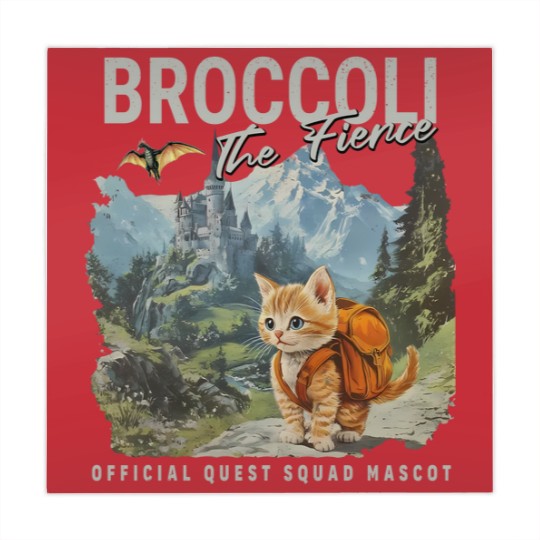 Discover Broccoli the Fierce Mahjong Mats, Sworn Protector of the Quest Squad Mahjong Mats, Fourth Wing Inspired