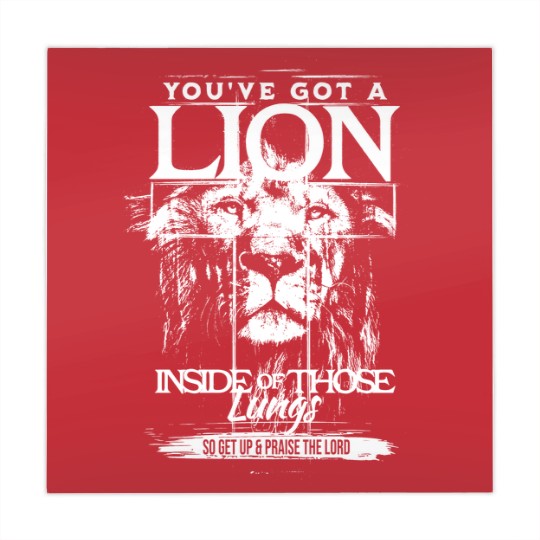 Discover Christian  Mahjong Mats - You've Got A Lion Inside Of Those Lungs White Mahjong Mats