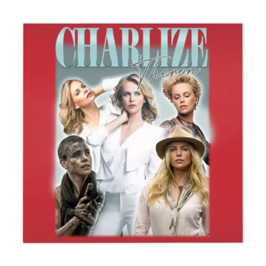Discover Charlize Theron Vintage Bootleg Mahjong Mats, Charlize Theron Vintage Graphic Mahjong Mats
