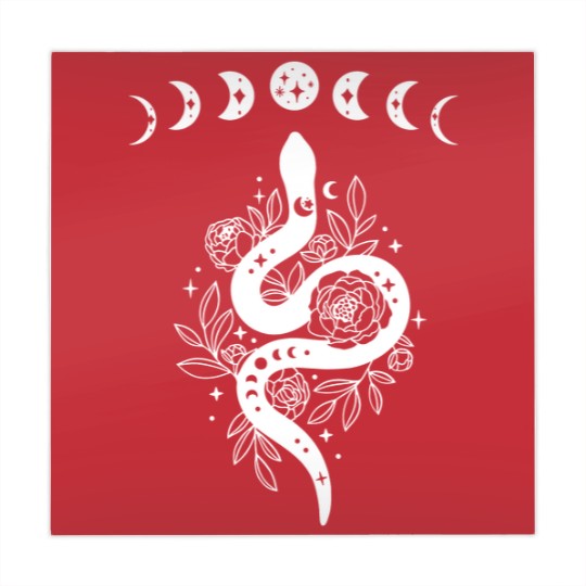 Discover Celestial Snake, Mystical Lunar Snake, Celestial Mystical Floral Moon Snake Mahjong Mats