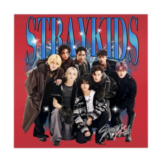 Discover Stray Kids Vintage 90s Bootleg Mahjong Mats, Stray Kids Tour 2025 Mahjong Mats