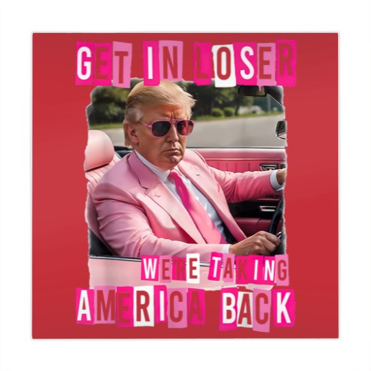 Discover Funny Get In Loser We Are Taking America Back Trump 2024 Mahjong Mats