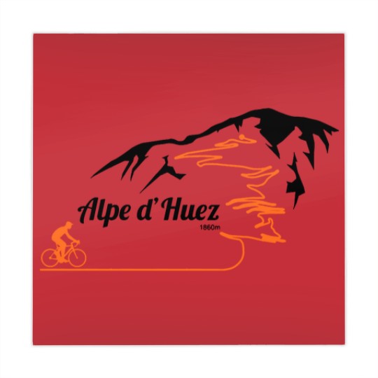 Discover Alpe d'Huez Cycling Print Socks Mahjong Mats