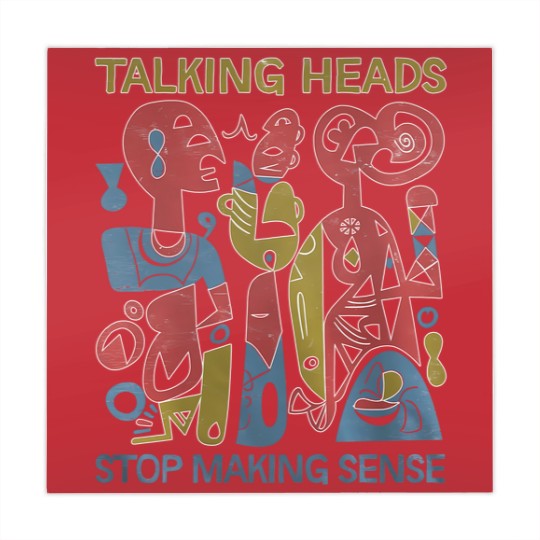 Discover Stop Making Sense Talking head retro Mahjong Mats, Talking head indie shoegaze Mahjong Mats