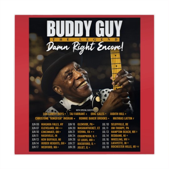 Discover Buddy Guy 2025 The Damn Right Encore Tour Dates Mahjong Mats
