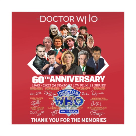 Discover Doctor Who 60th Anniversary 1963-2023 Thank You For The Memorie1 Signature Mahjong Mats