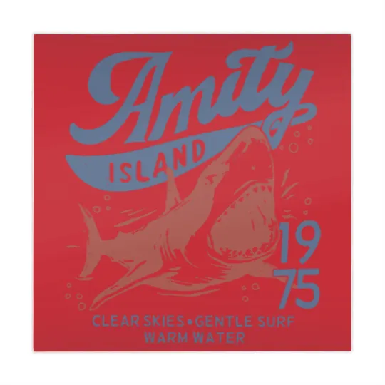 Discover Jaws Amity Island 1975 Clear Skies Gentle Surf Warm Water White Mahjong Mats