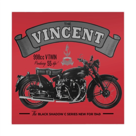 Discover Vincent Black Shadow Classic Motorcycle T Mahjong Mats