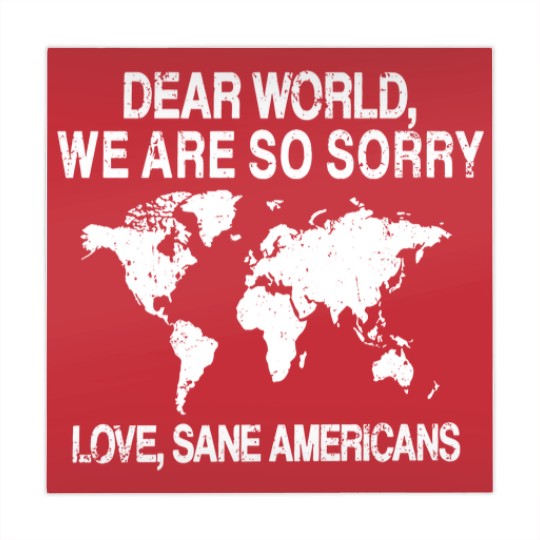 Discover Dear World We Are So Sorry Mahjong Mats, Anti-MAGA Mahjong Mats, FDT Resistance Mahjong Mats