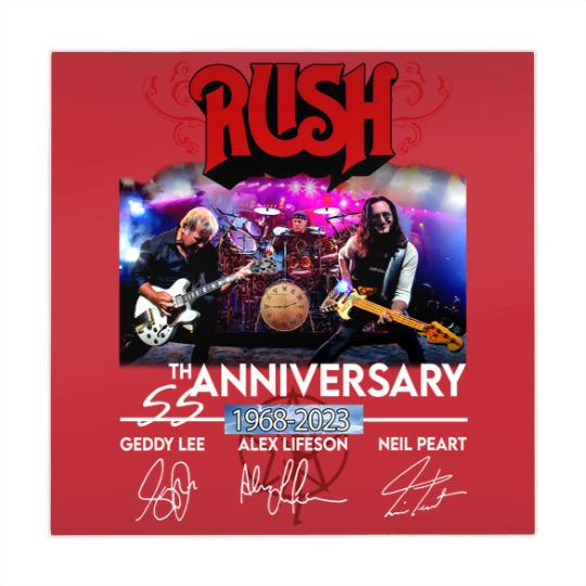 Discover 55 Years RUSH Band 1968-2023 Signatures Mahjong Mats