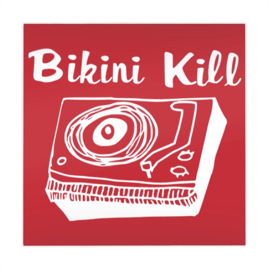 Discover Bikini Kill Logo - Black Mahjong Mats