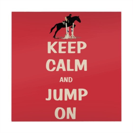 Discover Keep Calm and Jump On Horse Mahjong Mats
