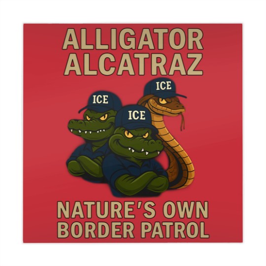 Discover Alligator-Alcatraz - Alligator Alcatraz Fl Retro - Mahjong Mats