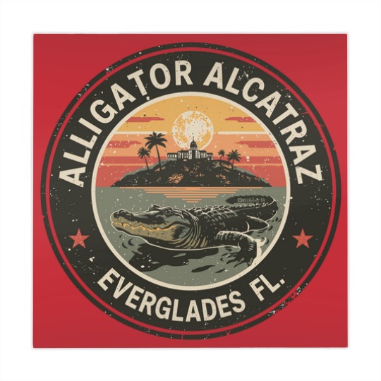 Discover Alligator Alcatraz Mahjong Mats, Everglades Florida Parody Mahjong Mats, Funny Vintage