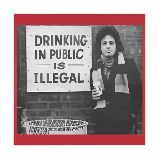 Discover Billy Joel Drinking In Public Is Illegal Unisex Cotton Mahjong Mats