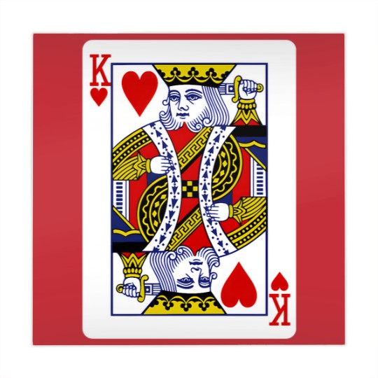 Discover King of Hearts Playing Card Mahjong Mats