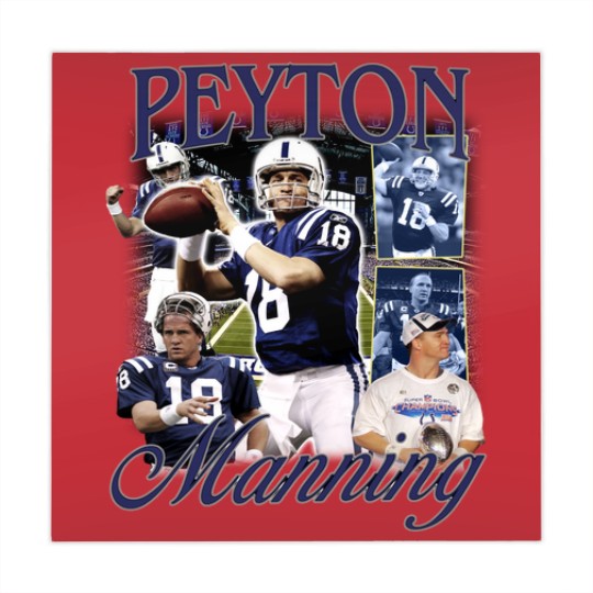 Discover Vintage 90s Graphic Style Peyton Manning Mahjong Mats