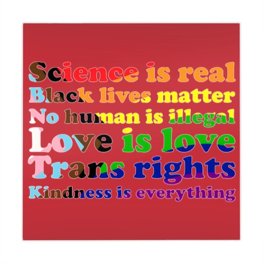 Discover Progress Pride Flag Science is real Black lives matter Love is love Mahjong Mats