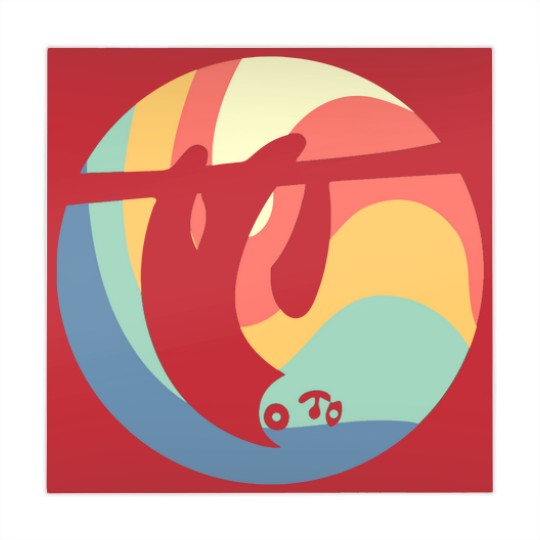 Discover Sloth Vintage Circle Mahjong Mats