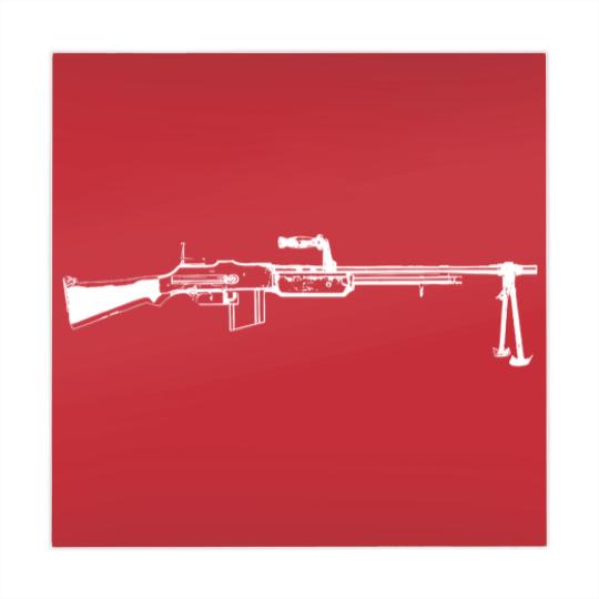 Discover Browning Automatic Rifle BAR White Mahjong Mats
