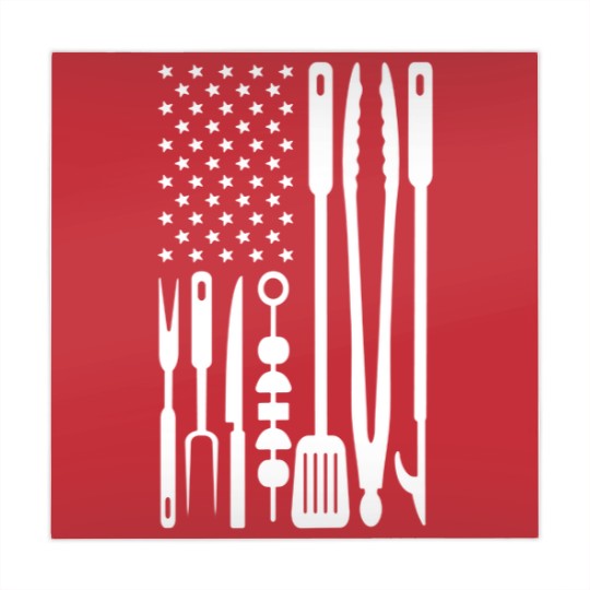 Discover Funny American Flag Grilling Tools BBQ Grill Barbe Mahjong Mats
