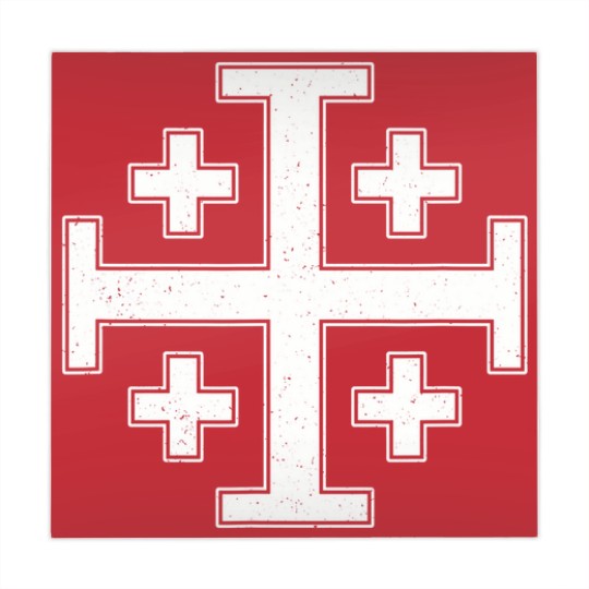 Discover jerusalem cross fivefold cross knight's templar Mahjong Mats