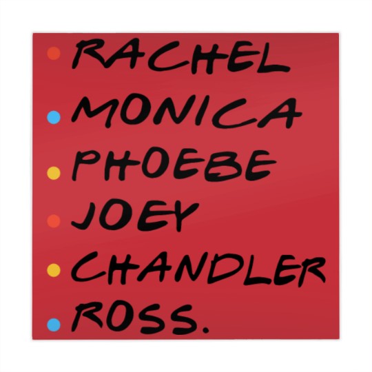 Discover rachel monica phoebe joey chadler ross hipster Mahjong Mats