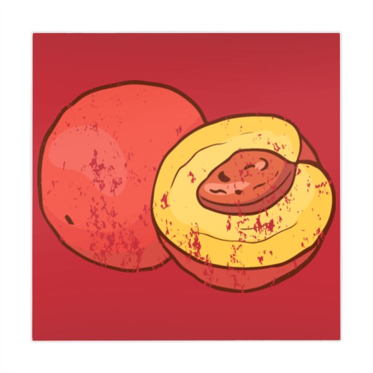 Discover Retro Vintage Grunge Style Nectarines Peaches Mahjong Mats