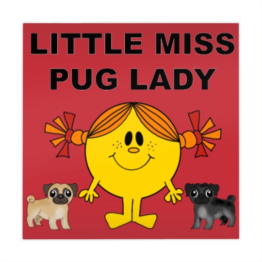 Discover Little Miss Pug Lady Cute Design Mahjong Mats