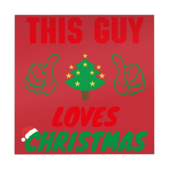 Discover This Guy Loves Christmas, Funny Mens Christmas Mahjong Mats