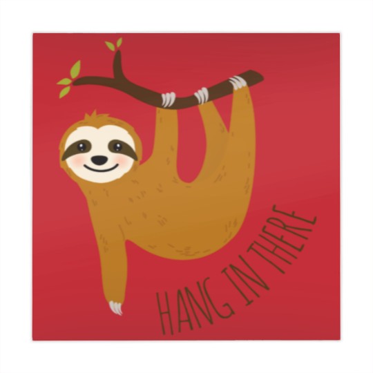 Discover Adorable sloth hang in there quot Mahjong Mats