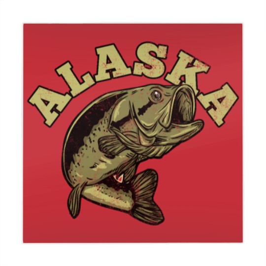 Discover Alaska USA State Travel Souvenir Funny Fishing Mahjong Mats