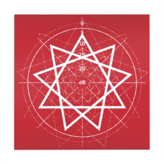 Discover Nine Point Star Nonagram Slipknots Mahjong Mats