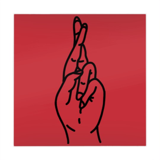 Discover Hand Fingers Crossed Mahjong Mats