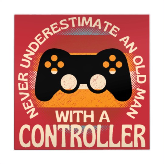 Discover Old Man With A Controller Mahjong Mats