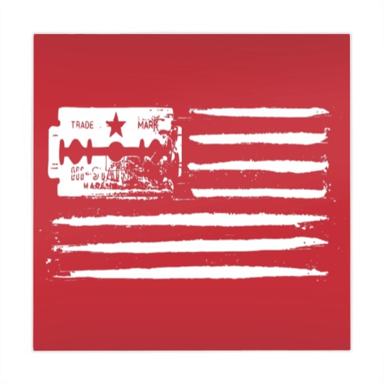 Discover USA flag Lines of coke cocaine and razor blade gig Mahjong Mats