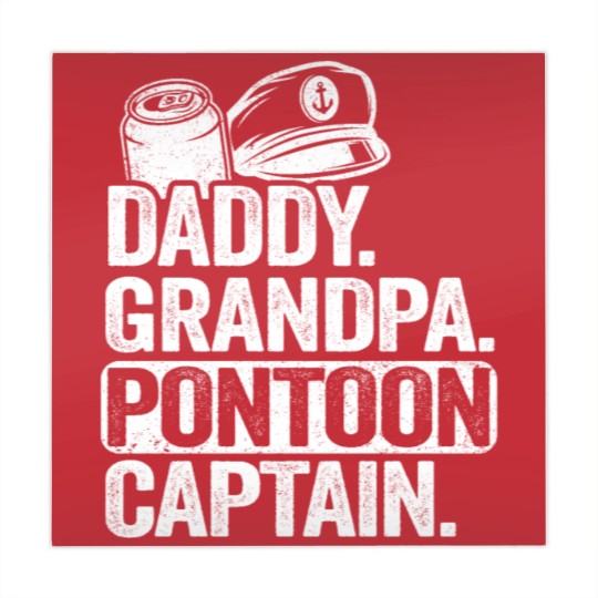 Discover Daddy Grandpa Pontoon Captain Funny Pontoon Mahjong Mats